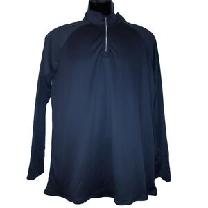 BAW Athletic Women’s Black Quarter‑Zip Pullover Sweetshirt Size 2X BG16